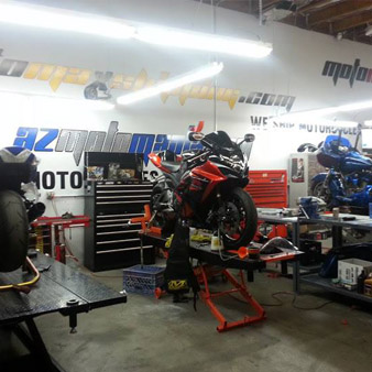 Motorcycle repair shop in mesa workshop